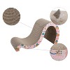 THE LICKER STORE Kona Modern Cardboard Double-Sided Wave Cat Scratcher with Catnip - 3 of 4