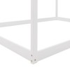 CAVINAS Twin Size Floor Bed Modern House Shaped Wooden Bed Frame with Sloping Roof for Bedroom - 3 of 4
