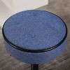 NicBex Round Storage Bar Stool Set of 2, 360°Counter Height Swivel Stools, Armless Bar Chair with Metal Frame for Kitchen Island, Pub - 2 of 4