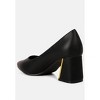 Casey Metallic Detail Block Heel Women Pumps - 3 of 4