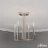 Hunter Fans 13" Bearden Ceiling Light Brushed Nickel Semi-Flush Mount - Industrial Elegance for Indoor Spaces - 2 of 4