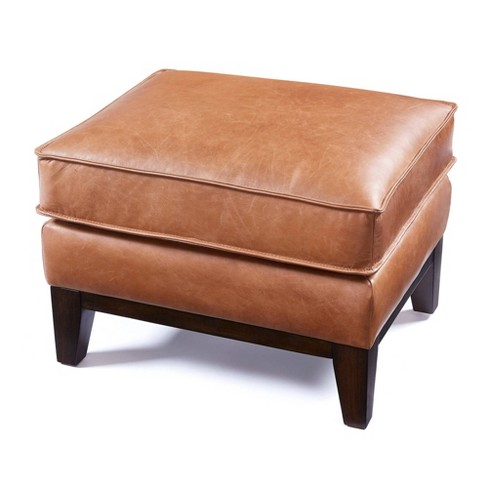 Chestnut deals leather ottoman