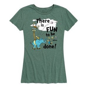 Women's - Dr. Seuss - Fun To Be Done Short Sleeve Graphic T-Shirt - 1 of 4