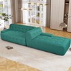 107" Grid Fabric Upholstery Large L-Shaped Modular Sectional Sofa, Free Combinations, No Assembly Required - 3 of 4