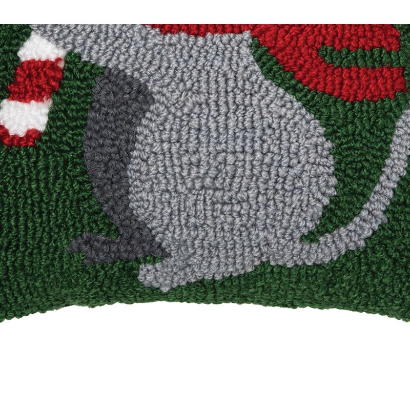 C&F Home Christmas Mouse Hooked Pillow, 3 of 5