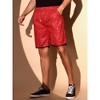 INSPIRE CHIC Men's Metallic Above Knee Clubwear Sparkly Sequins Shorts - 2 of 4