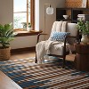 Striped Area Rug Turquoise/Yellow - Threshold™ - image 2 of 4