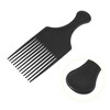 Unique Bargains Afro Hair Pick Comb Hair Comb Hairdressing Styling Tool for Curly Hair for Men Women Black 3 Pcs - 3 of 4