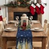 Racxily Christmas Table Runner , Xmas Trees Snowflakes Holiday Decorative Farmhouse Table Decoration for home - 3 of 4