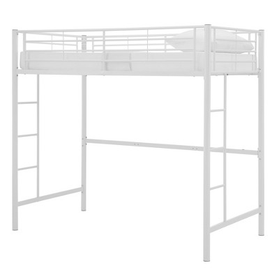 Twin Size Metal Platform Loft Bed - Saracina Home