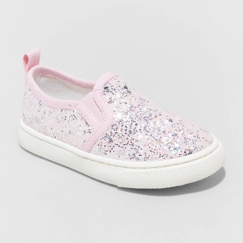 stærk Praktisk Desperat Toddler Girls' Madigan Slip-on Glitter Sneakers - Cat & Jack™ : Target