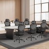 MAYEERTY Ergonomic Office Chair, Mesh High Back Adjustable Computer Desk Chair with Headrest, Flip-up Armrests and Wheels, Black - 2 of 4