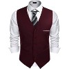 COOFANDY Men's Suit Vest Slim Fit Business Formal Waistcoat Casual Dress Vest - 3 of 4