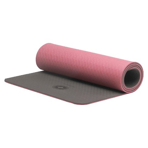 Stott Pilates Eco Deluxe Pilates Yoga Mat Pink Gray 10mm