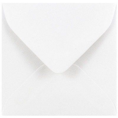 JAM Paper 3.125 x 3.125 Mini Square Envelopes White 03992308B
