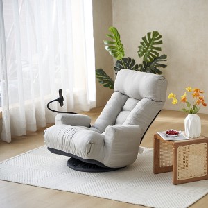 Adjustable Head Waist Game Chair 360 Degree Rotatable Sofa Chair 5-Angle Ergonomic Built-in Spring Seat Folded Packaging Living Room Leisure - 1 of 4