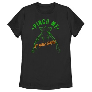 Women's Stranger Things St. Patrick's Day Demogorgon Pinch Me If You Dare T-Shirt - 1 of 4