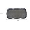 HomeRoots 16" X 32" Black Rubber Outdoor Boot Tray - 3 of 4