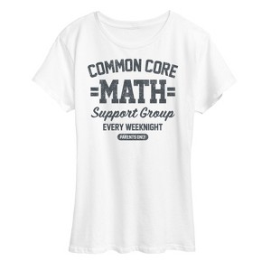 Women's - Instant Message - Math Support Group Short Sleeve Graphic T-Shirt - 1 of 4