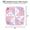 Big Dot of Happiness Beautiful Butterfly - Floral Baby Shower or Birthday Party Cootie Catcher Game - Jokes and Dares Fortune Tellers - Set of 12 - 4 of 4