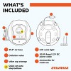Sylvania Pro Portable Tire Inflator - Functions as a Portable Air Compressor - 3 Piece Adapter Set - 4 of 4