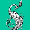 Junior's Design By Humans Beautiful Peacock. Decorative illustration. By Katyau T-Shirt - 2 of 3