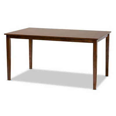 Augustine Grey Fabric and Walnut Wood 7-Piece Dining Set