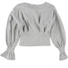 I.N.C International Concepts Womens Pleated Sweatshirt, Grey, X-Small - 2 of 2