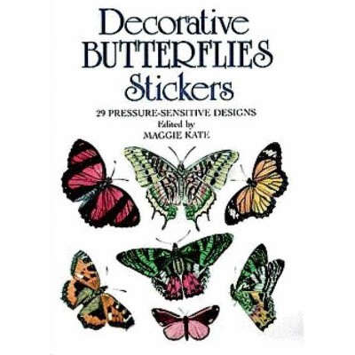 Decorative Butterflies Stickers - (Pocket-Size Sticker Collections) by  Maggie Kate (Paperback)