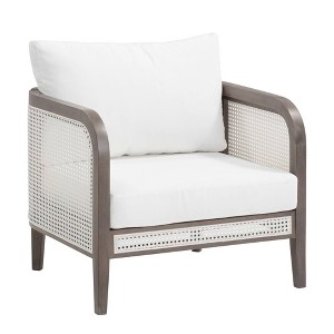 Nathan James Twila Outdoor Accent Chair White - 1 of 4