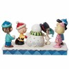 Jim Shore 5.25 In Winter Fun Peanuts Gang Building Snowman Figurines - 2 of 3
