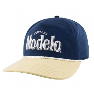 Adult Modelo Embroidered Logo Tri Tone Snapback Hat with Rope - 1 of 4