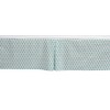 Bacati - Sophia Paisley Aqua Leaves Crib/Toddler Bed Skirt - 3 of 3