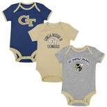 NCAA Georgia Tech Yellow Jackets Infant 3pk Bodysuit