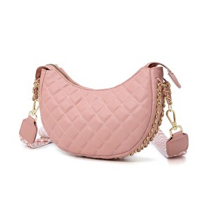 Paaaawaters Small Crescent Crossbody Bags for Women Leather Sling Crossbody Purse Shoulder Bag with Adjustable Wide Strap - 1 of 4