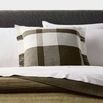 Euro Plaid Decorative Throw Pillow - Thumbnail 3