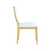 Meridian Furniture,Carousel White Vegan Leather Dining Chair, Set of 2 - 3 of 4
