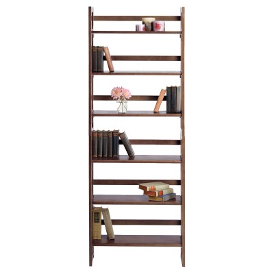 Walnut 3-Tier Stackable Solid Wood Floating Shelf