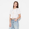 Women's Puff Sleeve Flyaway Blouse - Wild Fable™ - 2 of 3