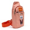 Nickelodeon Bag, Sling, SpongeBob Patrick Star Close Up, Salmon Orange, Bounding, Vegan Leather - 3 of 4