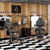 Karl Home Vintage Style Heavy Duty Hydraulic Recline Barber Chair Brushed Bronze Frame - 2 of 4