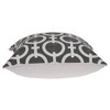Parkland Collection,Rounder Gray And White Throw Pillow - 3 of 4
