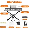 61 Key Keyboard Piano, Protable Electric Semi-Weighted Piano Keyboard for Beginner/Professional, With Built In Speakers, Pedal - 3 of 4