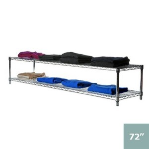 Shelving.com Chrome Wire Shelving with 2 Tier Shelves - - 1 of 3