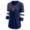 MLS Real Salt Lake Women's 3/4 Sleeve Triblend Goal Oriented T-Shirt - 2 of 3