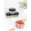 Cornucopia Brands Clear Plastic Jars w/ Black Plastic Lids 6pk; BPA Free for Bathroom, Kitchen, Crafts - 4 of 4