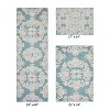Medallion Collection 3 Piece 100% Cotton Tufted Bathroom Rug Set  with Non-Slip Backing, Machine Washable, Tumble Dry Bath Mat - 2 of 4