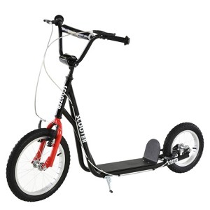 VisioGear Youth Scooter, Teens Kick Scooter,  Adjustable Handlebar Ride On Toy for 5+, Black, 53.25"*22.75"*34.75" - 1 of 4