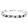 Pompeii3 1/4ct Black & White Diamond Wedding Anniversary Ring - 4 of 4