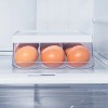 OU Egg Holder for Fridge, BPA Free Rolling Egg Organizer for Refrigerator Organization, Clear Stackable Container for Kitchen Organizers and Storage - 4 of 4